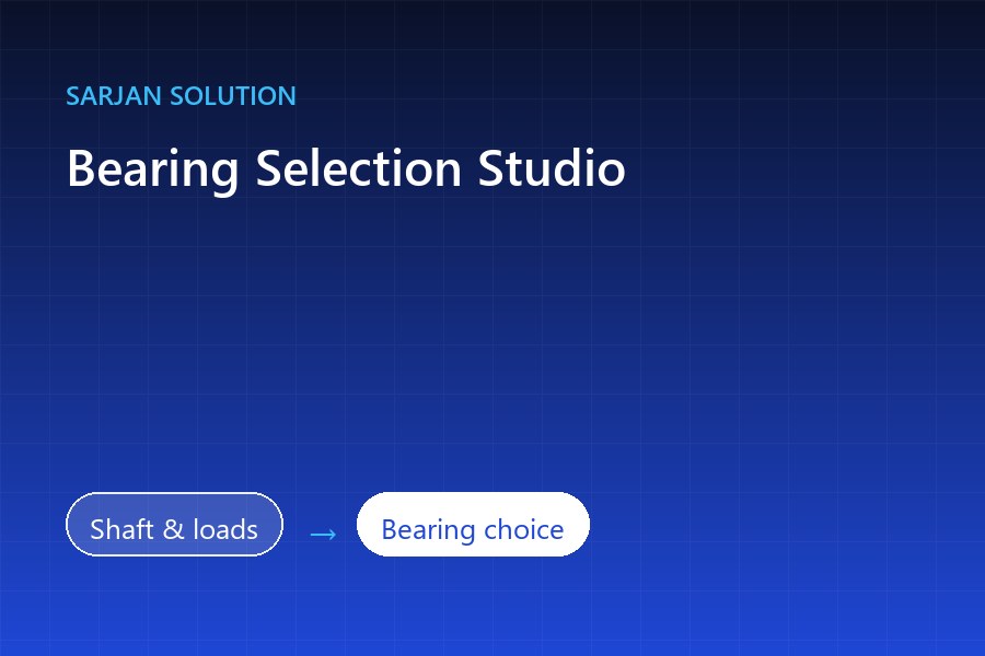 Bearing Selection Studio