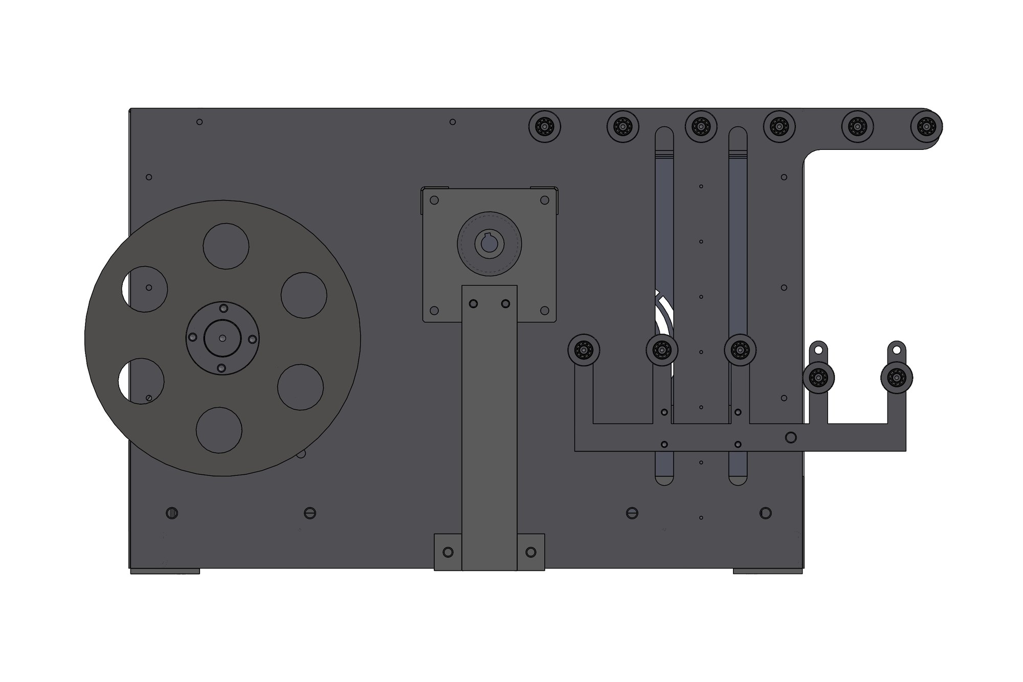 Front view of the drive and head