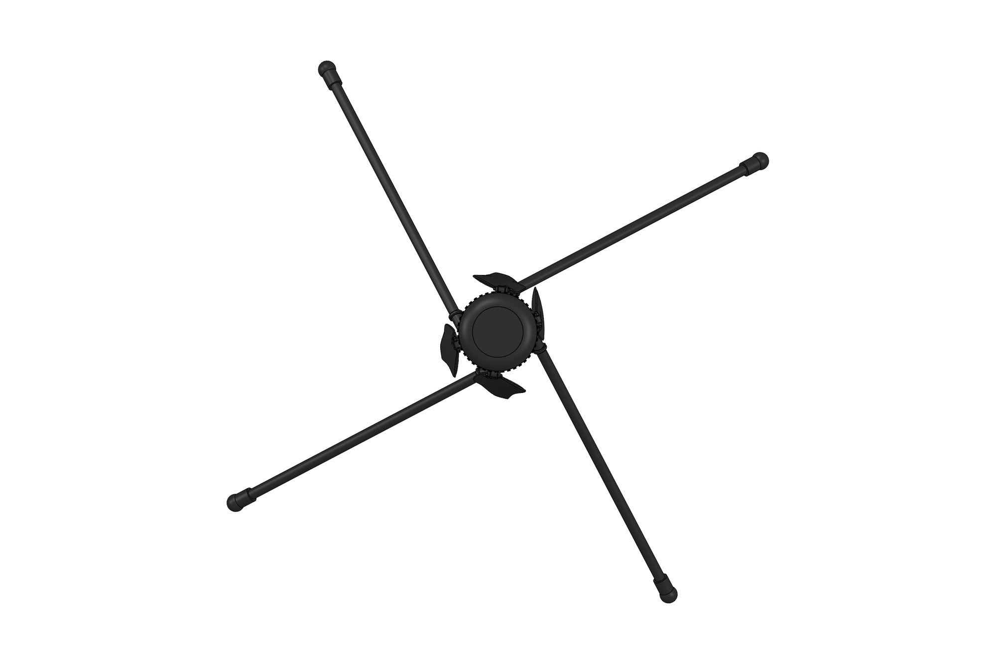 Top view of the airframe layout