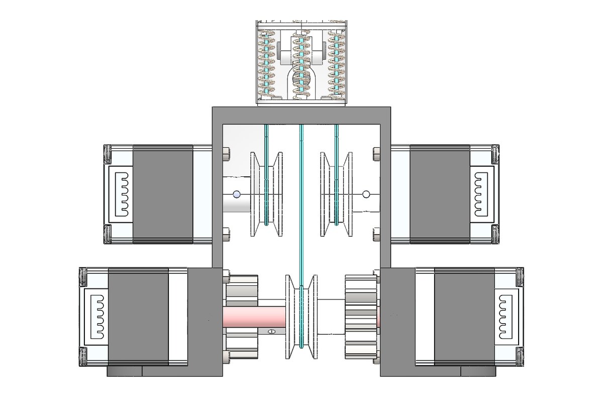 3D CAD model of a medical machine mechanical assembly designed by Sarjan Solution