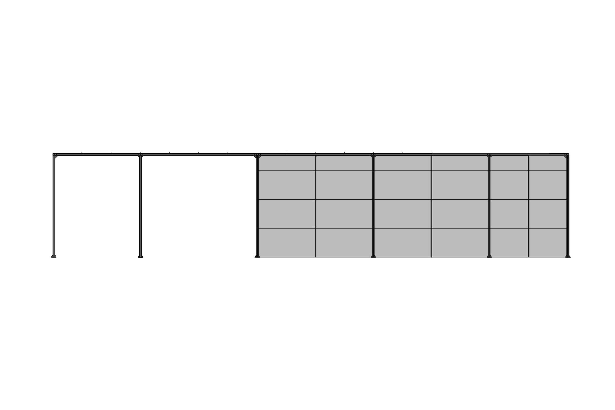 Front elevation of the shed